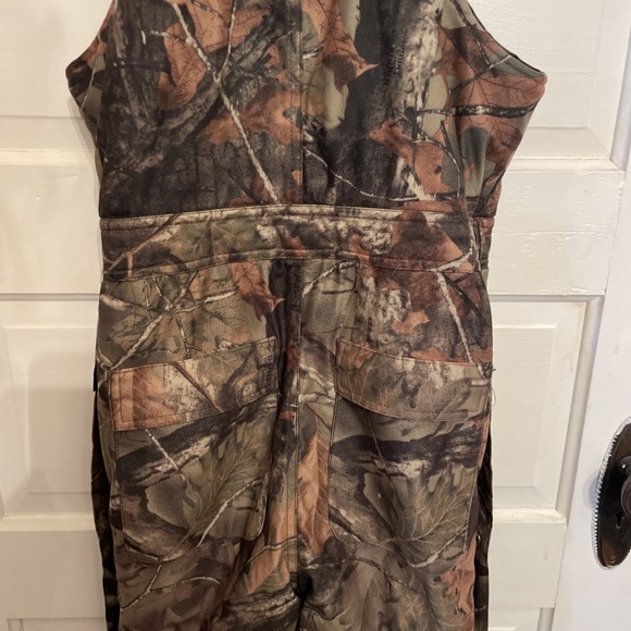 Trail Crest Soft Oak Camo Highland Timber 2 Piece Kid Quiet Hunting Gear Bibs - Picture 9 of 16